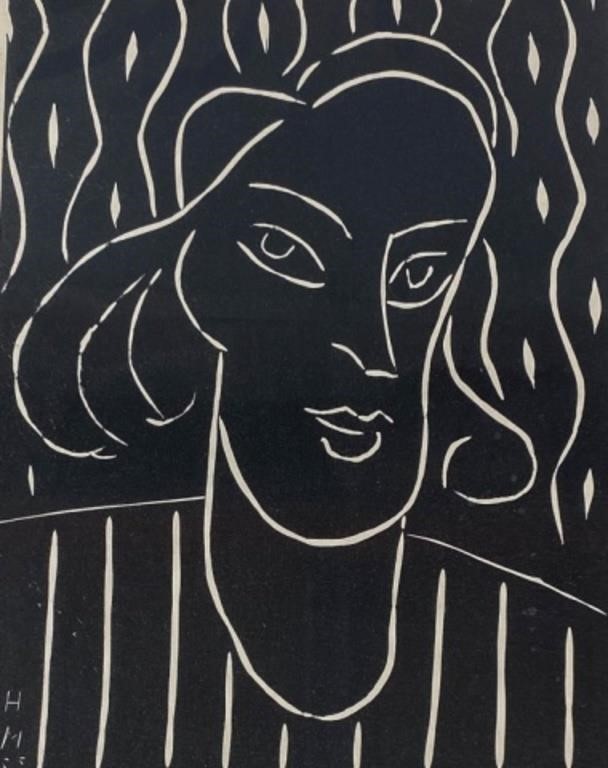 HENRI MATISSE SIGNED LINOCUT