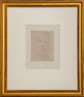 HENRI MATISSE "TETE DE MARTINI
