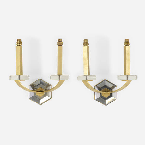 Henri Morand. Art Deco sconces,