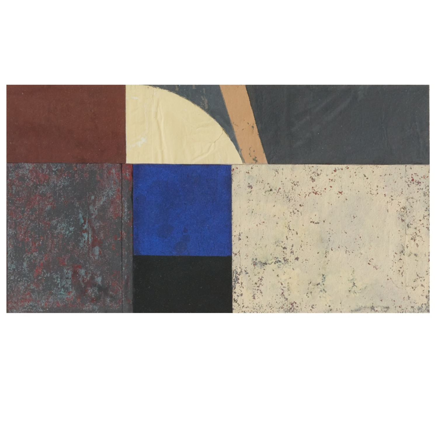 HENRI PLAAT, GOUACHE COLLAGE,