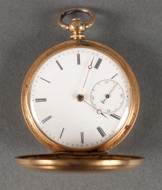Henri Rosselet 18K gold closed face