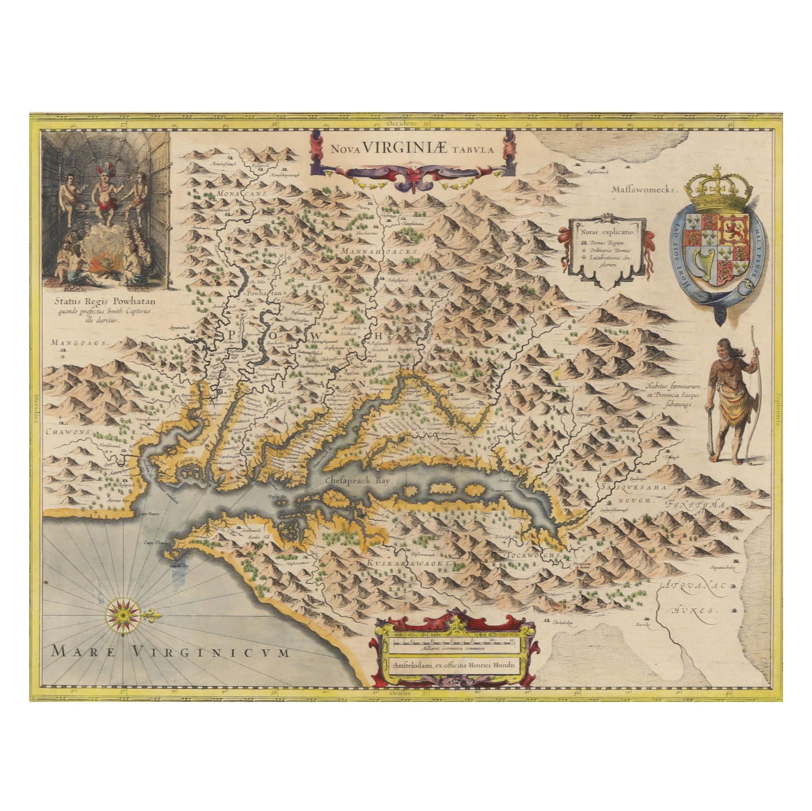 HENRICUS HONDIUS'S MAP OF THE