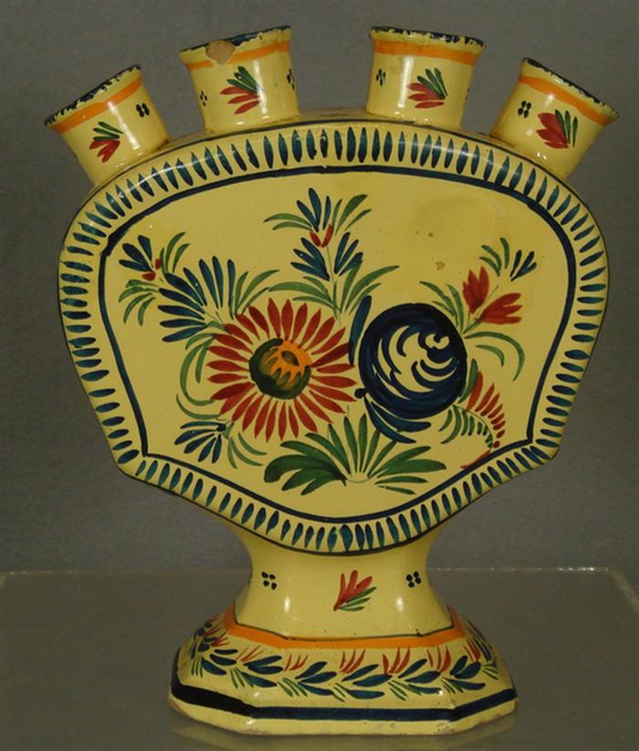 Henriot Quimper finger vase, some