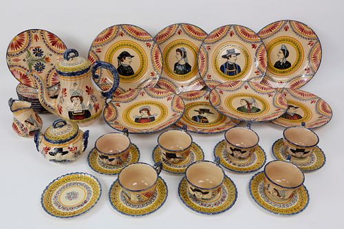 HENRIOT QUIMPER POTTERY TEA