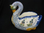 Henroit Quimper Pottery Swan P