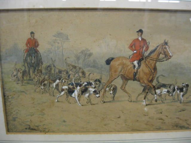 Henry Alken Watercolor of Fox