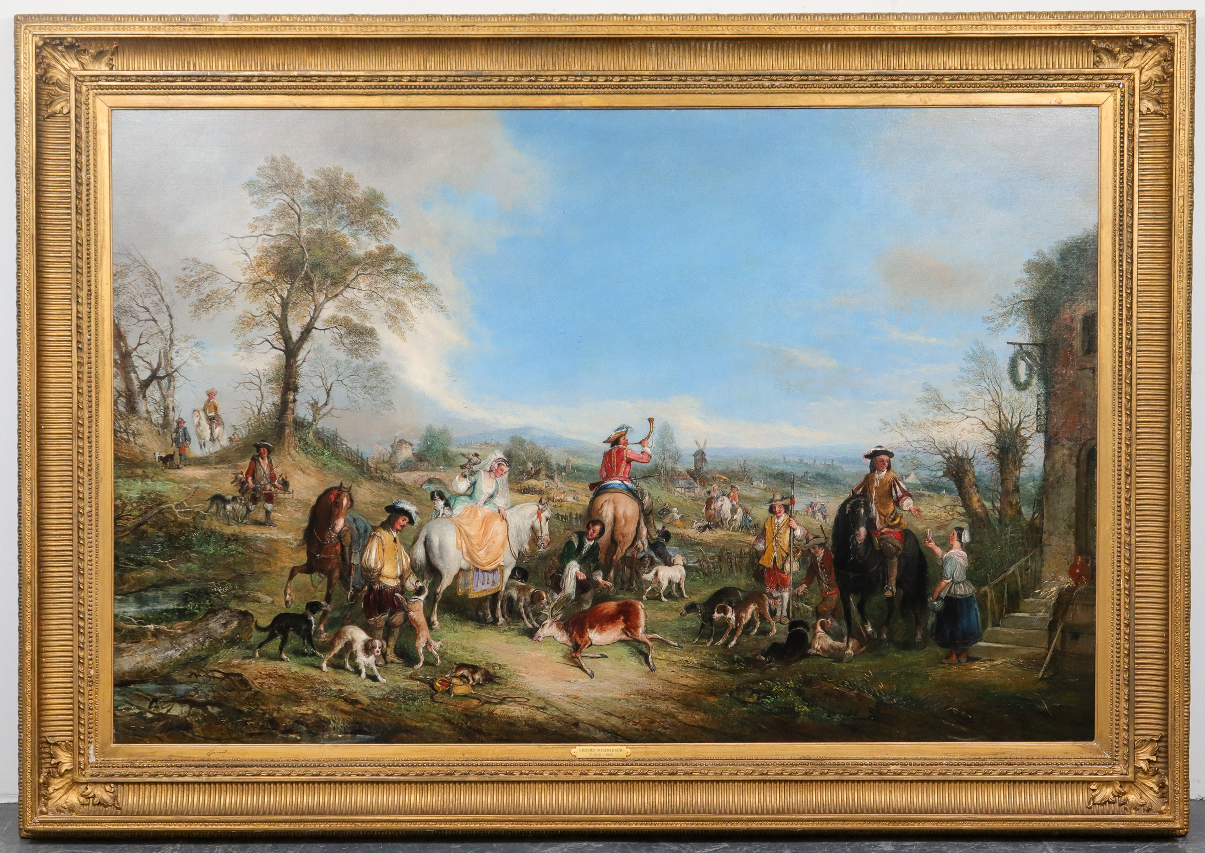 HENRY ANDREWS "HUNTING PARTY" LARGE
