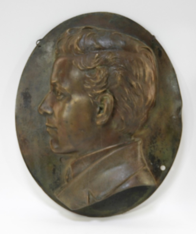 HENRY BAERER BRONZE RELIEF PLAQUE