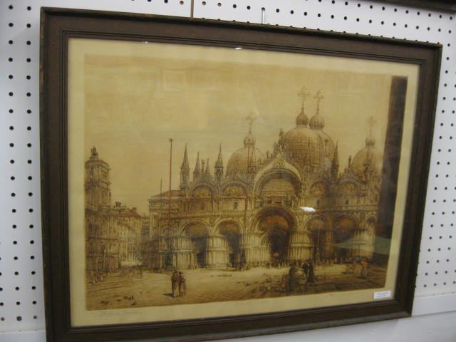 Henry C. Brewer Drypoint Etching