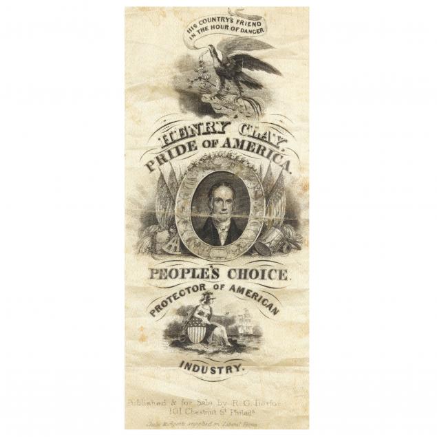 HENRY CLAY 1844 CAMPAIGN SILK