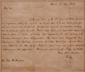 HENRY CLAY. AUTOGRAPHED LETTER