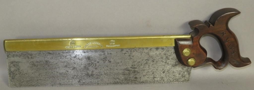 HENRY DISSTON, PHILA. BRASS BACK
