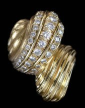HENRY DUNAY 18KT. DIAMOND RING
