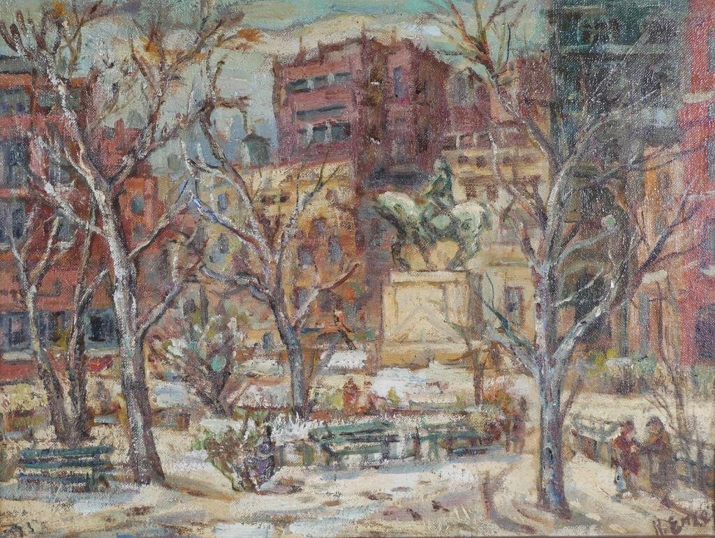 HENRY ENSEL, NEW YORK IN WINTER,