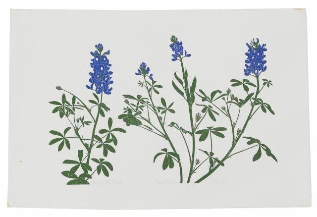 HENRY EVANS (1918-1990) BLUEBONNETS