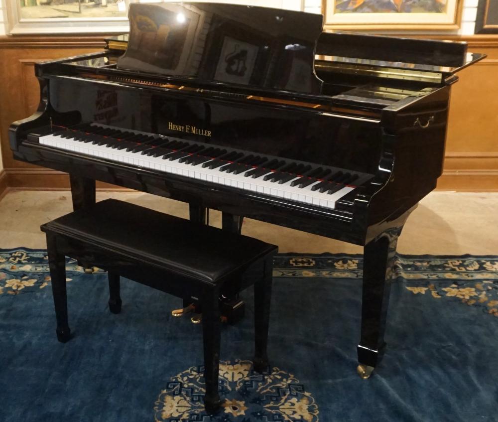 HENRY F. MILLER EBONIZED BABY GRAND