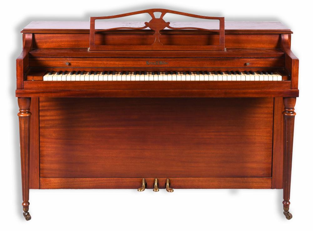 HENRY F. MILLER MAHOGANY UPRIGHT