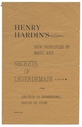 HENRY HARDIN’S NEW PRINCIPLES