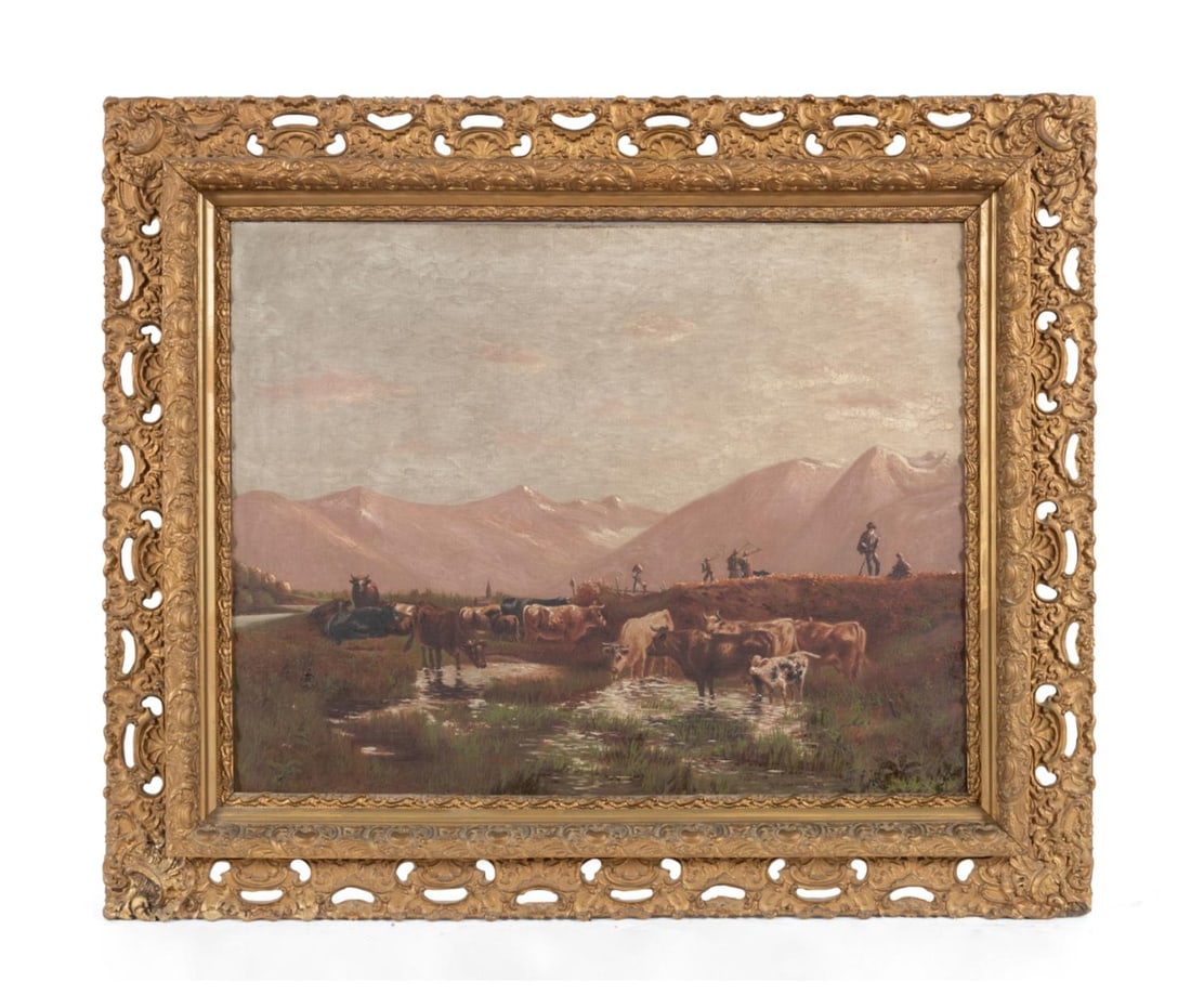 HENRY HULSMANN, PASTORAL SCENE 1891