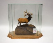 HENRY LARUM WOOD CARVING OF A