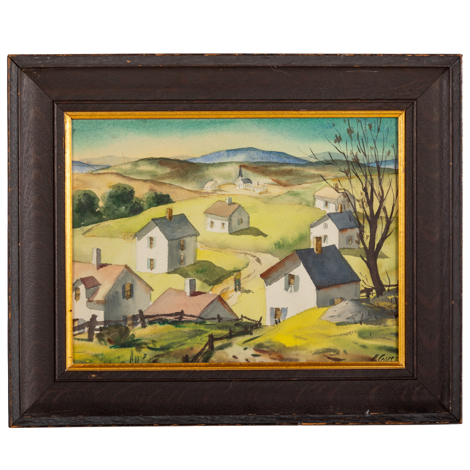 HENRY MARTIN GASSER. VILLAGE WITH