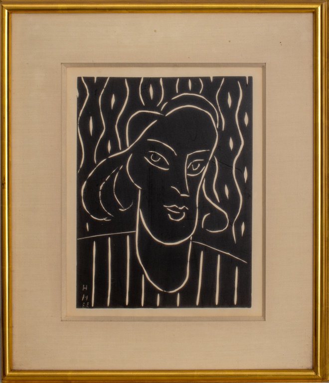 HENRY MATISSE "TEENY" LINOCUT ON