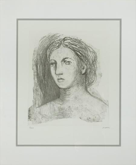 Henry Moore (1898-1986) HEAD OF A