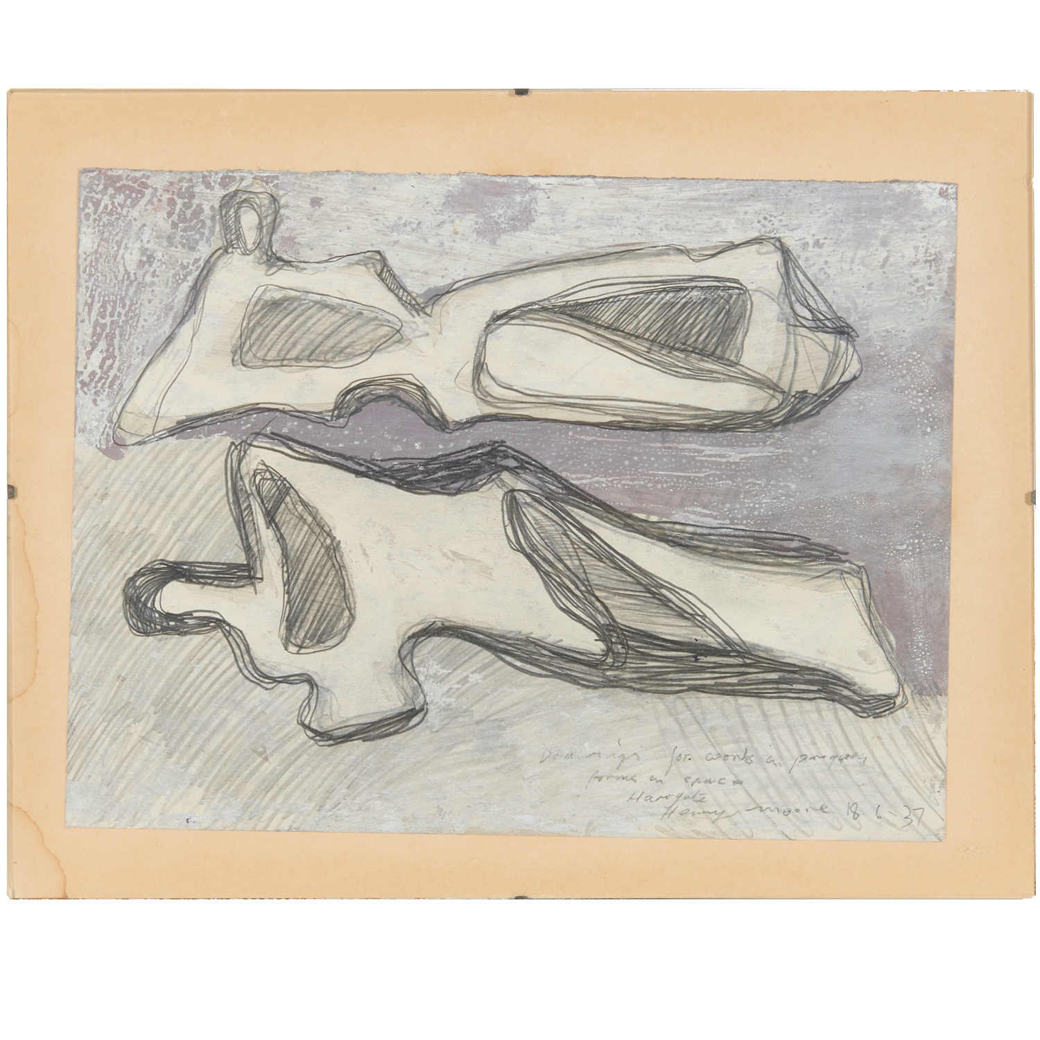 HENRY MOORE (ATTRIB.), PENCIL AND