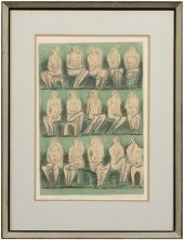 Henry Moore color lithograph (