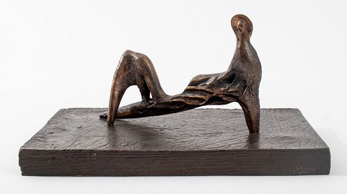 HENRY MOORE &QUOT;RECLINING FIGURE: