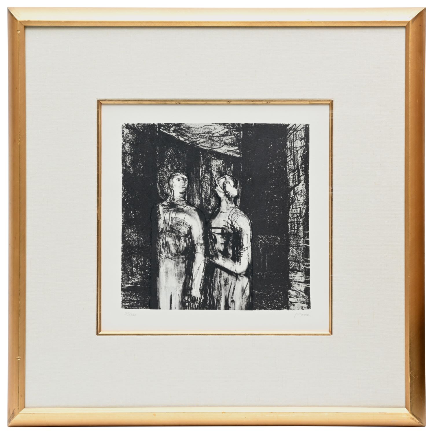 HENRY MOORE, SIGNED LITHOGRAPH