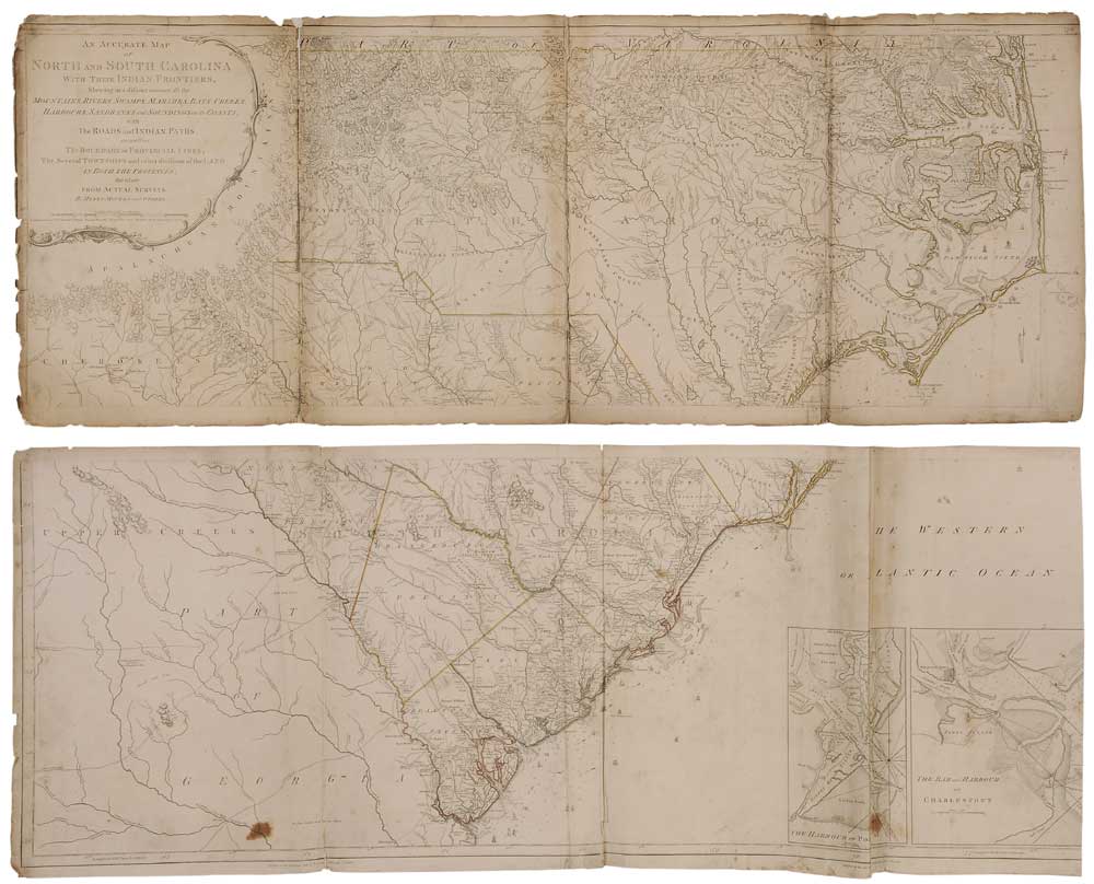 Henry Mouzon Map of the Carolinas
