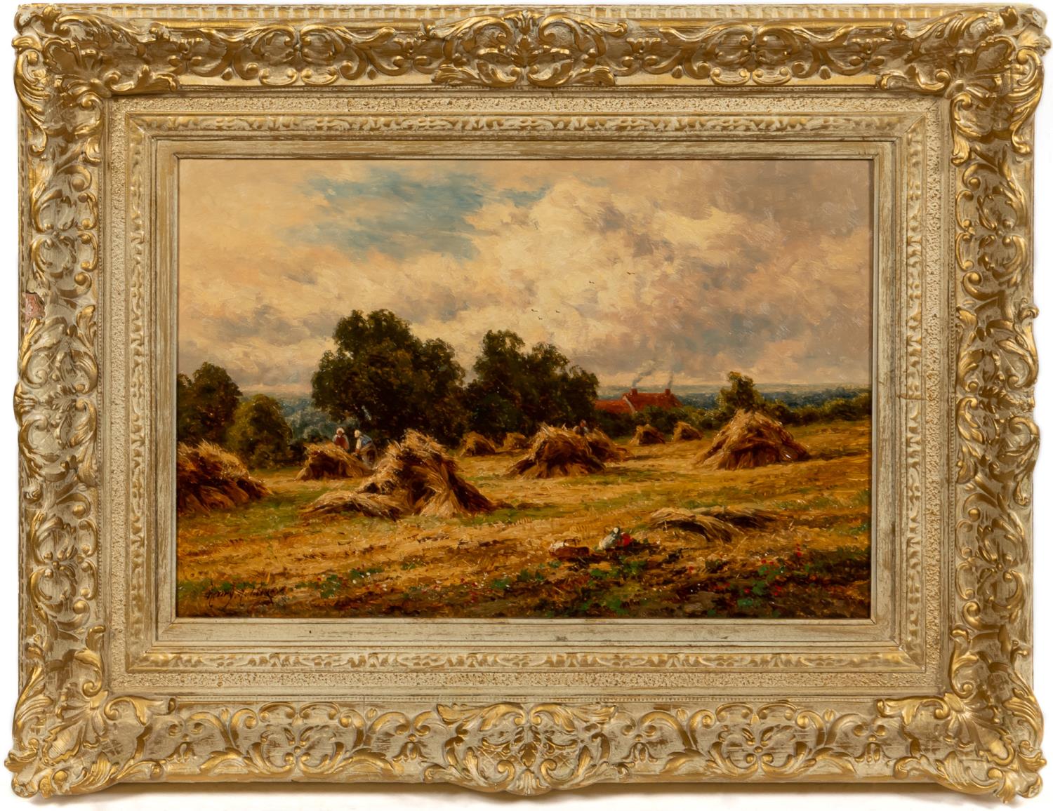 HENRY PARKER, SURREY LANDSCAPE, OIL