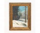 Henry Riegel oil on canvas of
