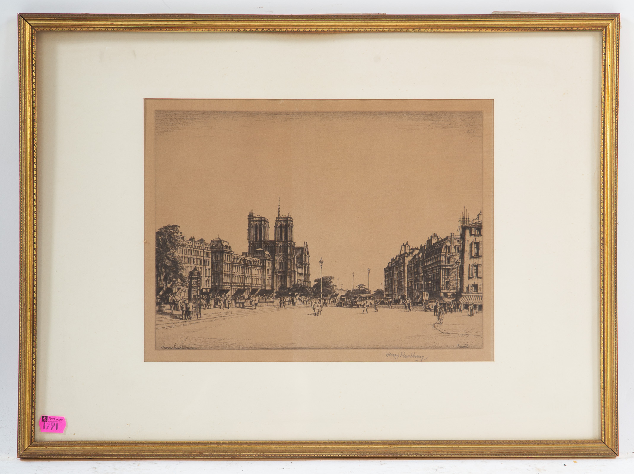 HENRY RUSHBURY. "NOTRE DAME FROM