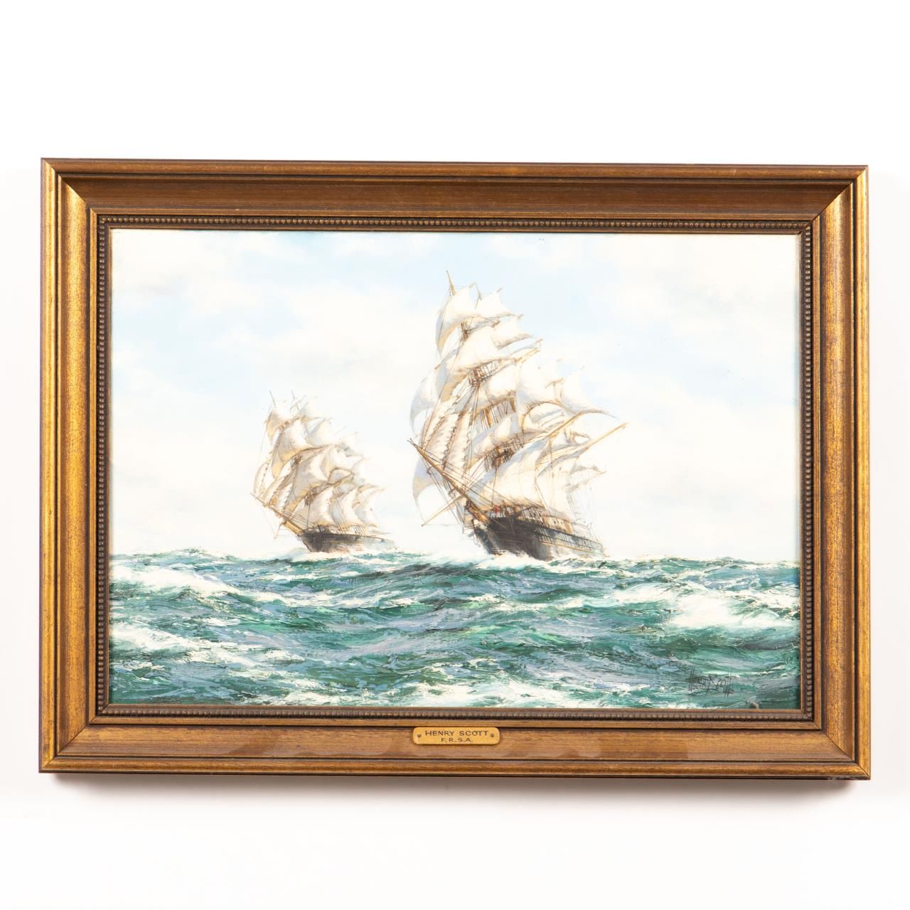 HENRY SCOTT MARITIME OIL ON CANVAS,