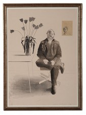 Henry Seated with Tulips by Da