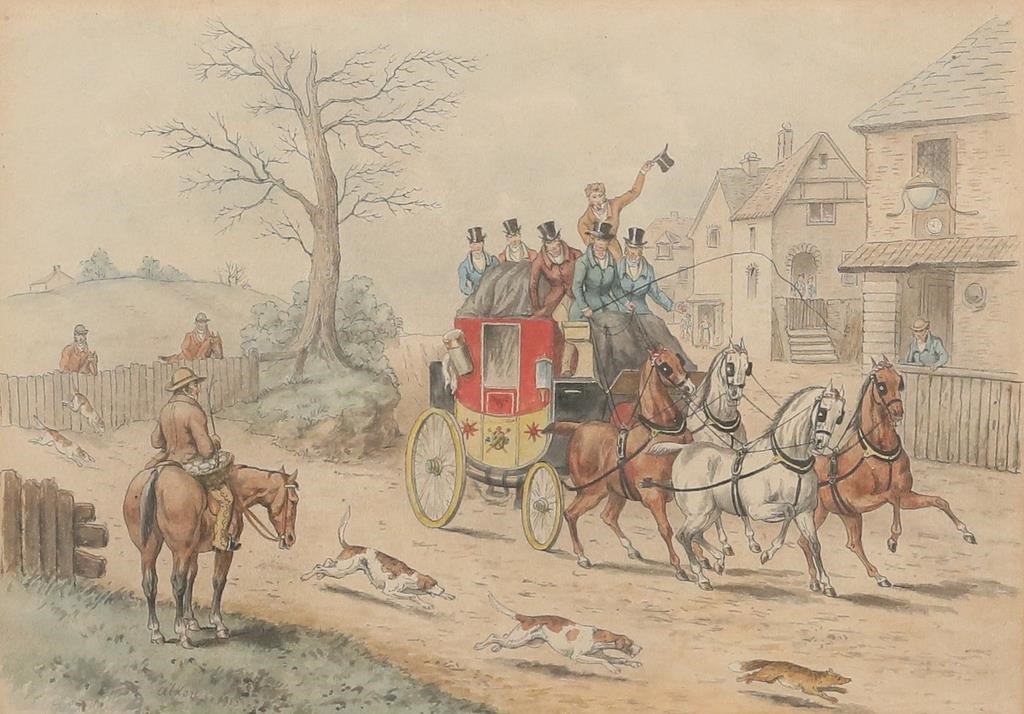 HENRY THOMAS ALKEN WATERCOLOR