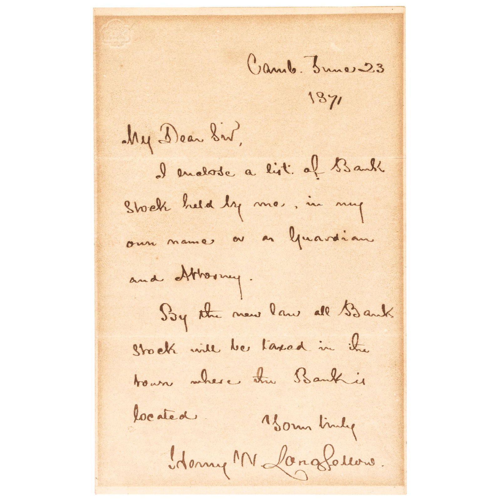 HENRY WADSWORTH LONGFELLOW