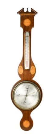 HEPPLEWHITE BANJO BAROMETER MA