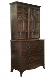 HEPPLEWHITE BOOKCASE SECRETARY