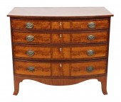 HEPPLEWHITE BOWFRONT BUREAU NE
