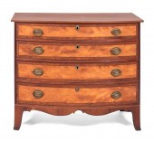 HEPPLEWHITE BOWFRONT BUREAU NO