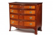 HEPPLEWHITE BOWFRONT CHEST - H