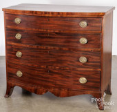 HEPPLEWHITE BOWFRONT CHEST OF