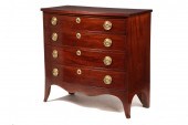 HEPPLEWHITE BOWFRONT DRESSER -