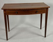 HEPPLEWHITE BOWFRONT HALL TABL