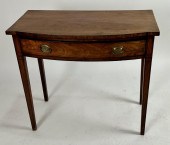 HEPPLEWHITE BOWFRONT HALL TABL