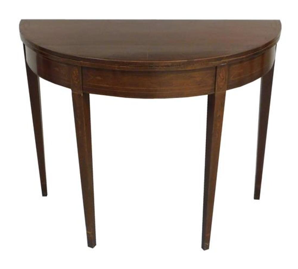 HEPPLEWHITE CARD TABLE, AMERICAN,