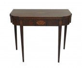 HEPPLEWHITE CARD TABLE, AMERIC